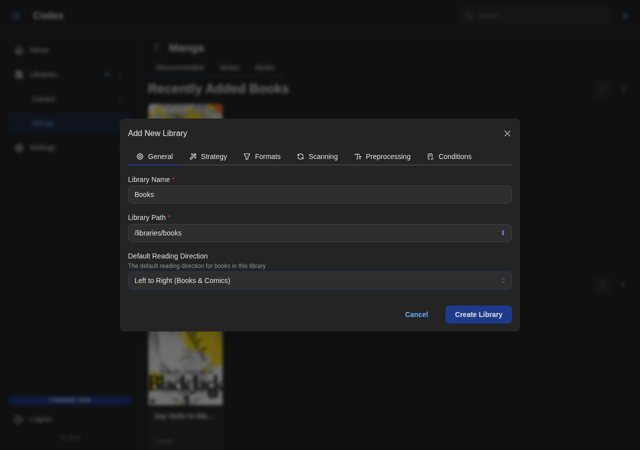Add Library - Books General