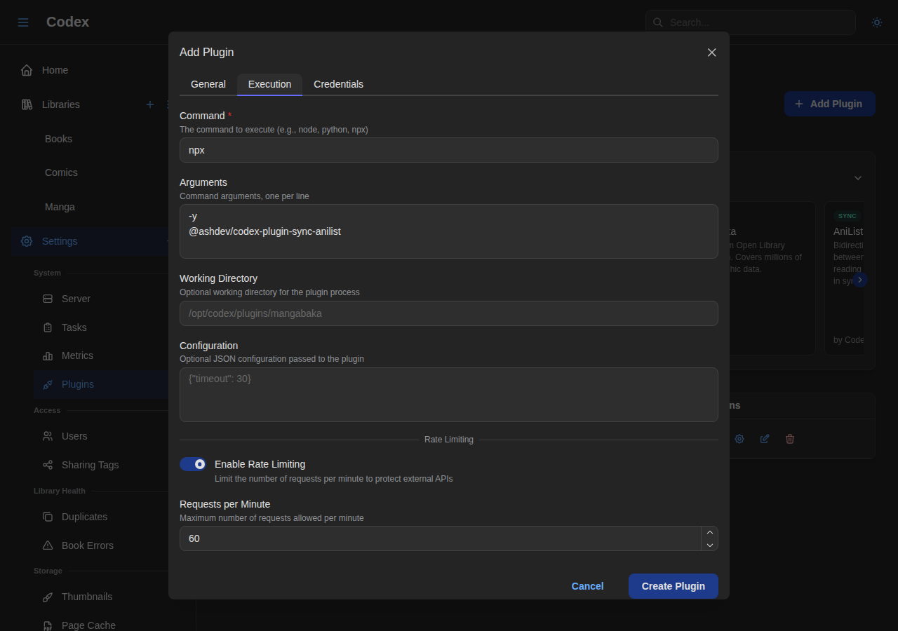 Add Sync Plugin - Execution