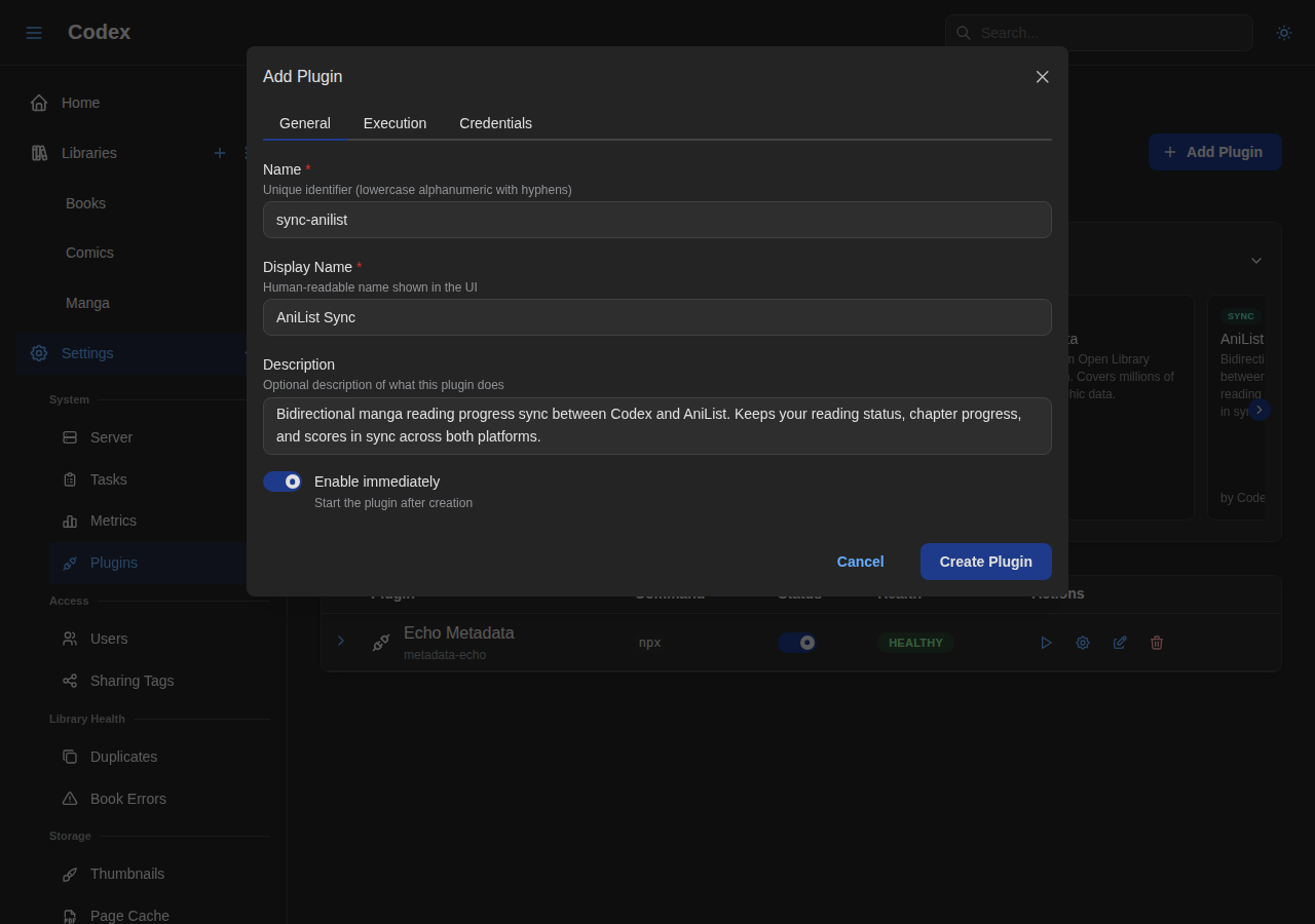 Add Sync Plugin - General
